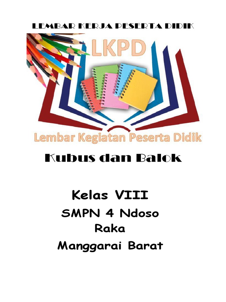 LKPD Luas Permukaan Kubus Dan Balok | PDF