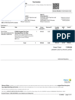 Tax Invoice for PUMA Running Shoes
