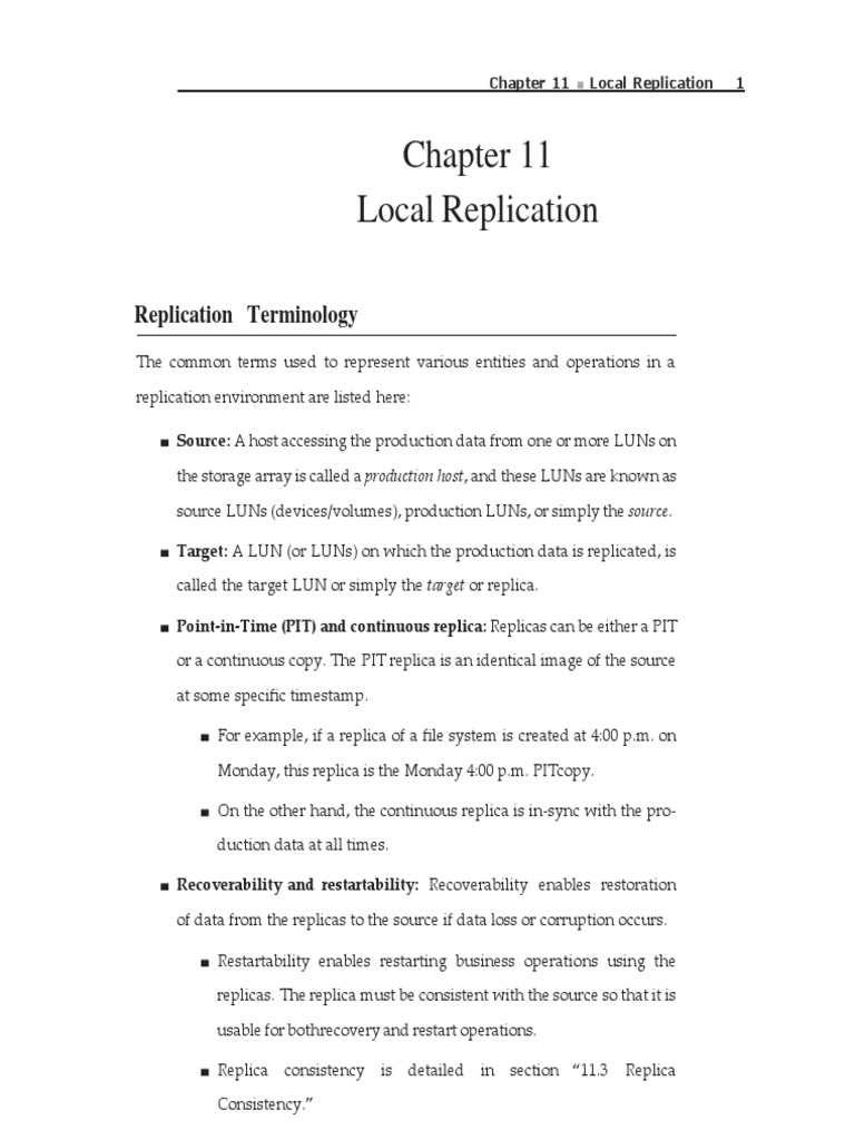 Local Replication | PDF