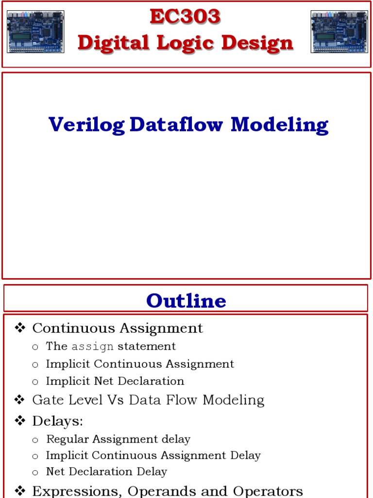 Verilog DataFlow Modeling | PDF