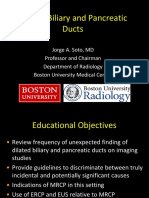 Dilated biliary and pancreatic ducts