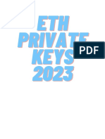 Eth Private Keys 2023