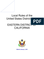 U.S. Fed Rules EDCA Local Rules Effective 1-1-15