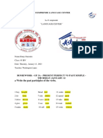 Homework - GF 3a - Present Perfect VS Past Simple - Thursday January 12