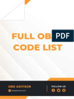 Full Obd2 Code List