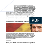 Juan Antonio Pizzi: Despedido en Junio de 2014: Publicidad