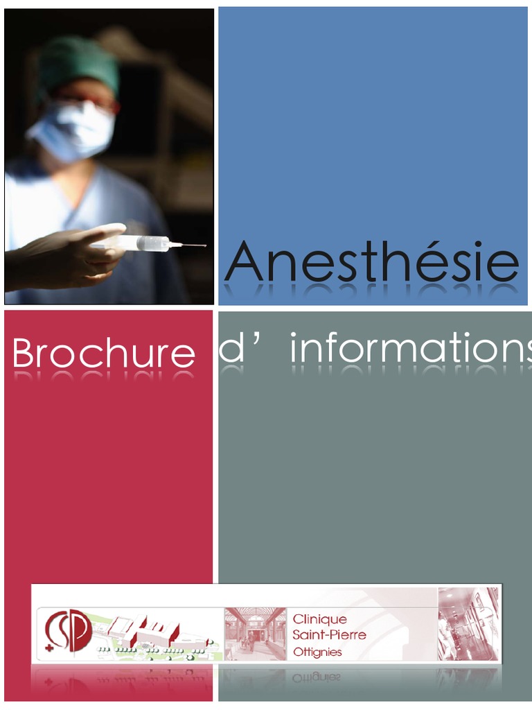 Anesthesie Brochure D Informations PDF