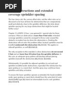 Sprinkler Head Obstruction Distance Rules | PDF | Fire Sprinkler System ...