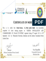 Rahul Saxena-1 Certificate Solar