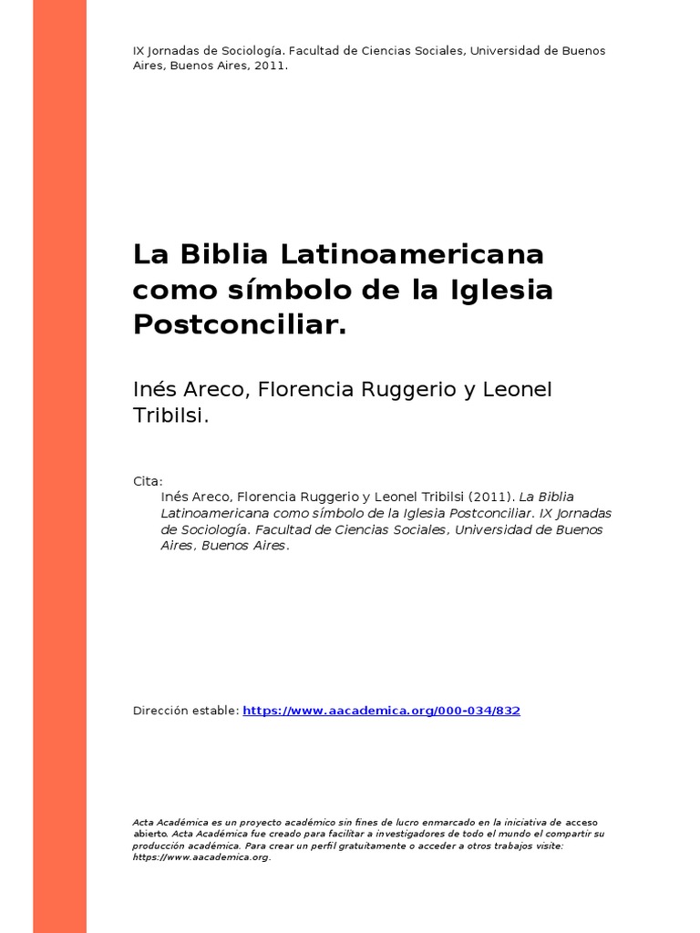 Inés Areco, Florencia Ruggerio y Le (... ) (2011) La Biblia