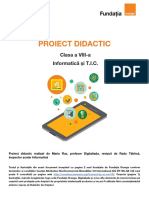 422-5 Cls VIII TIC Proiectarea Realizarea Pag Web Blog Tabelar