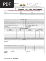 Daily Toolbox Meeting Form | PDF | Occupational Safety And Health ...