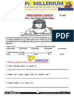 T2 - Precisión Léxica - 1er Año - Iv Unidad - Millenium - JF 2022