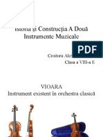Istoria Si Constructia A Doua Instrumente Muzicale