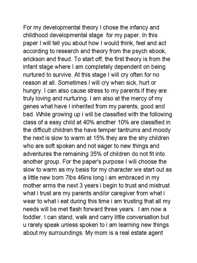 Devolpment of A Toddler PDF Toddler Infants