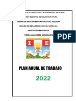 Planificación educativa I.E. Pedro Valdiviezo 2022