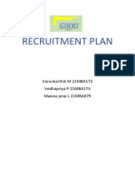 Recruitment Plan Gikki Pumps