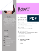 White Simple Student CV Resume