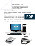 Computer Basics Study Guide