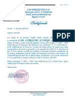 Certificado retiro residuos hidrocarburos Manta Ecuador