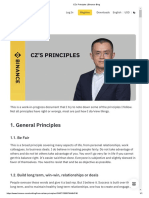 CZ's Principles - Binance Blog