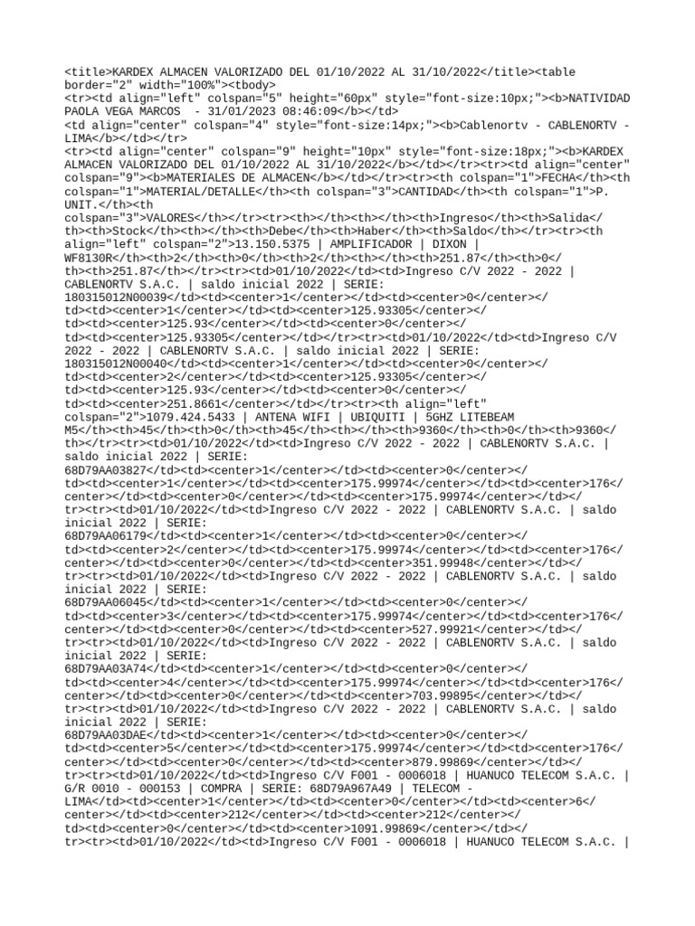 Kardex | PDF