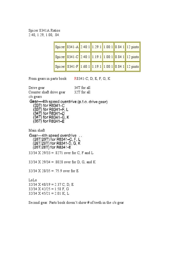 spicer-8341-ratios-pdf