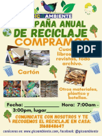 Campaña anual de útiles escolares flyer