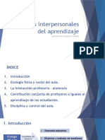 TEMA 4 Factores Interpersonales Del Aprendizaje 2022