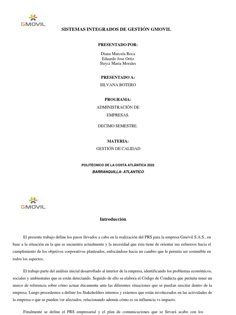 Sistema Integrado de Gestion | PDF | Gestión de la calidad | Calidad ...
