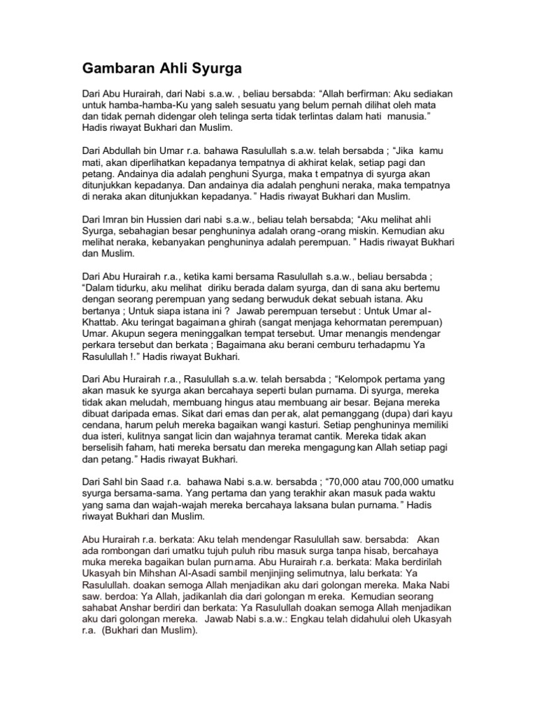 Golongan Ahli Syurga Pdf