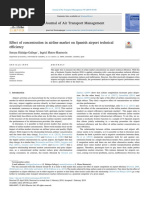 Effect of Concentration in Airline Market On Spanish Airport Technical