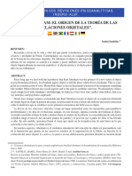 Karl Abraham El Origen de La Teoria de Las Relaciones Objetales