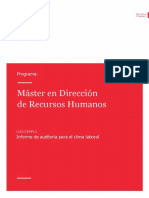 CASO EJEMPLO - Informe de Auditoria para El Clima Laboral