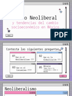 Modelo Neoliberal y Tendencias Del Cambio Socioeconómico