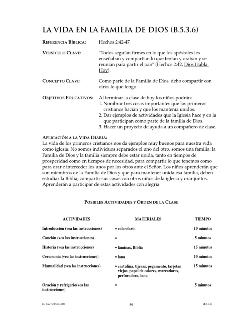 Vida en la Familia de Dios | PDF | Oración | Biblia