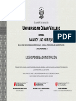 Universidad César Vallejo: Ivan Roy Lino Noblejas