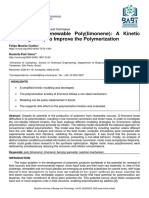 Synthesis of Renewable Polylimonene A Kinetic Mode