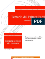 Temario Primer Parcial Fundamentos