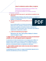 Ayudamos A Eliminar La Violencia Contra Niñas y Mujeres