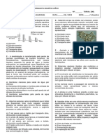 Prova B - Transporte Pela MP e Metabolismos Energéticos