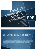Fiedler's Contingency Model of Leadership
