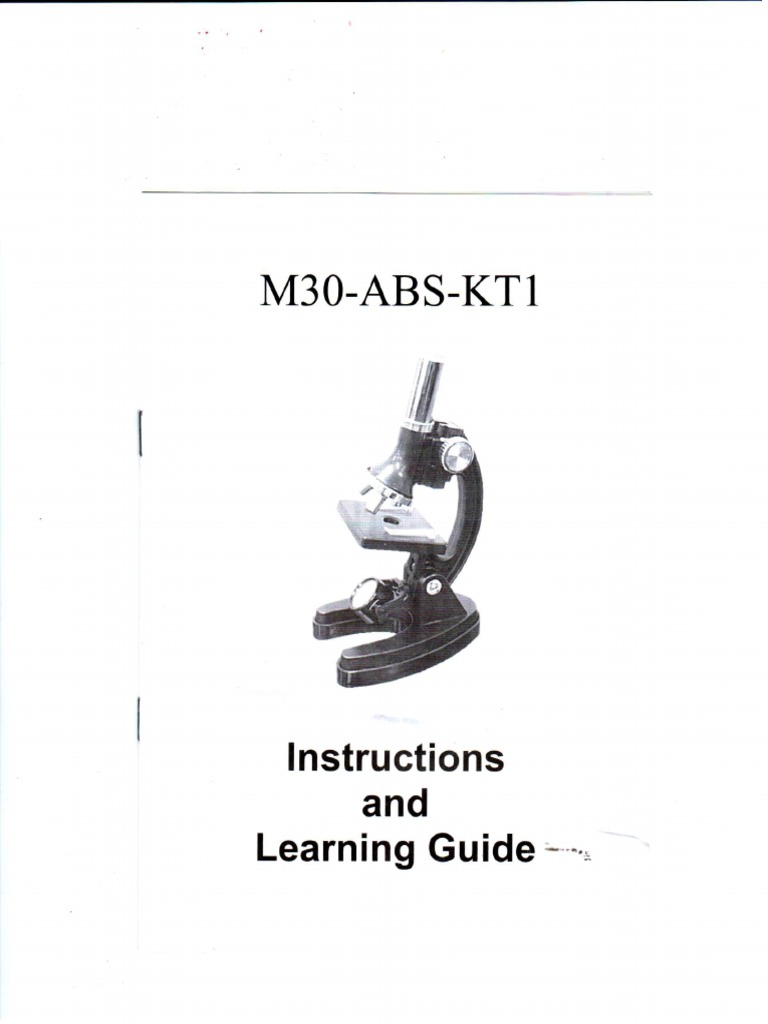 Microscope Manual PDF