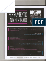 La Sociabilidad Estudiantil en Las Unive