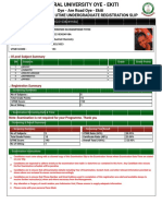 OWONIFARI OLUWANIFESIMI TOYIN - Registration Slip