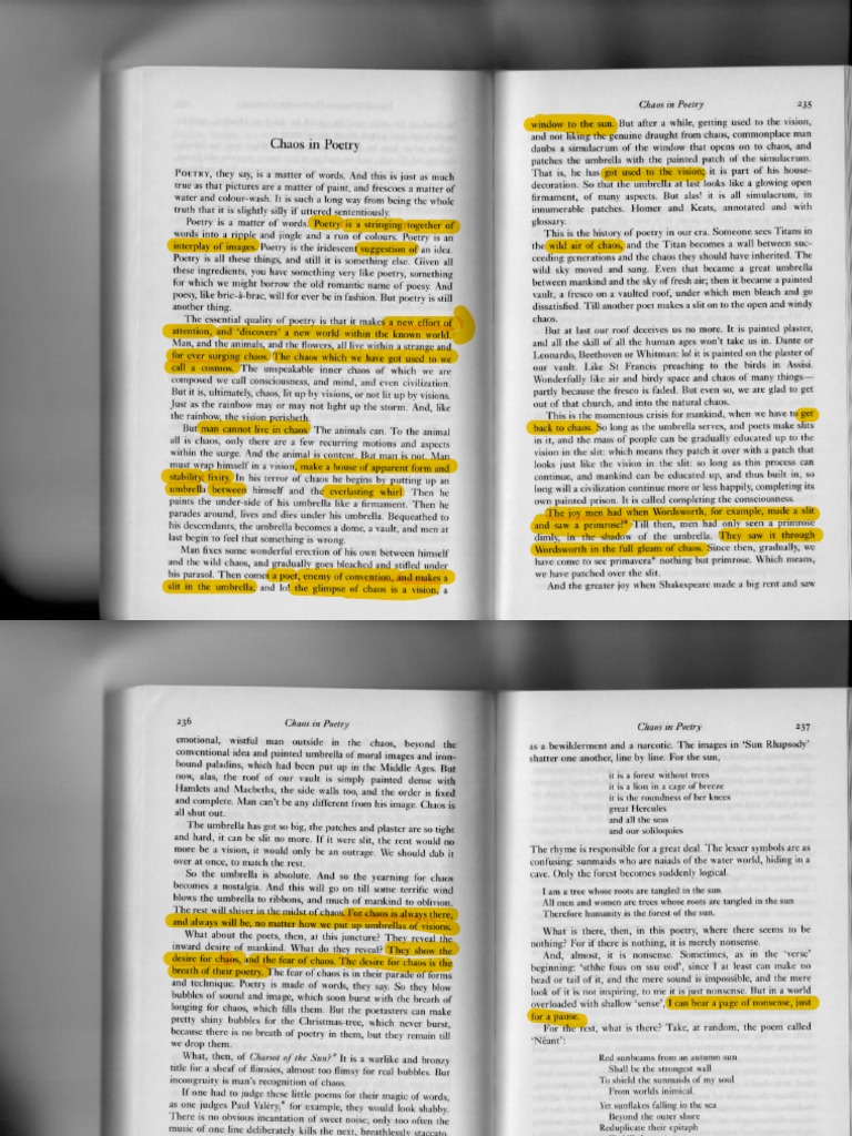 Experimental Poetry About War Society &amp; Chaos