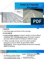 Joints in Concrete Pavements