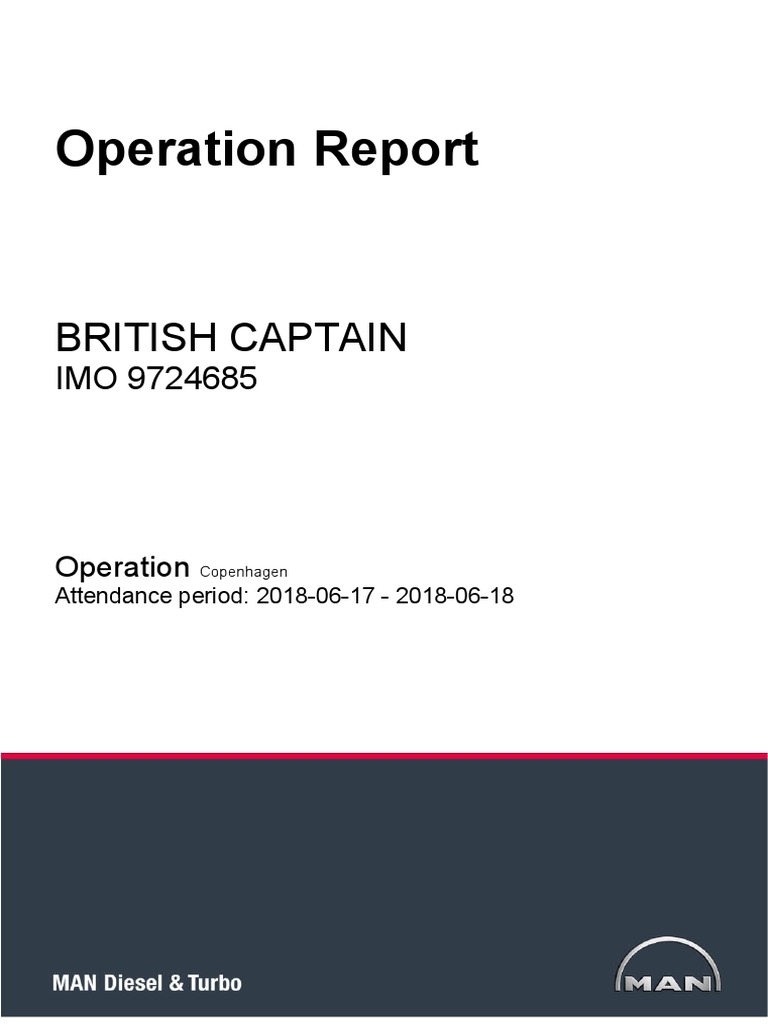 Operation Report: British Captain | PDF