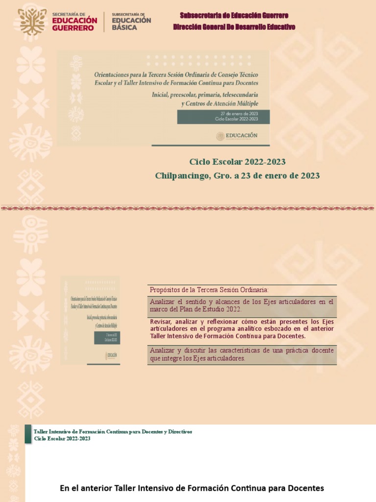 Ejes Articuladores en la NEM 2022-2023 | PDF | Plan de estudios ...