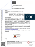 Firma digital de documento sobre concurso público magisterial